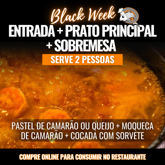 Black Week - Moqueca de Camarão (para 02 pessoas)